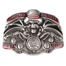Skull Belt Buckle Western Cowboy Motorcyclist SK-21 