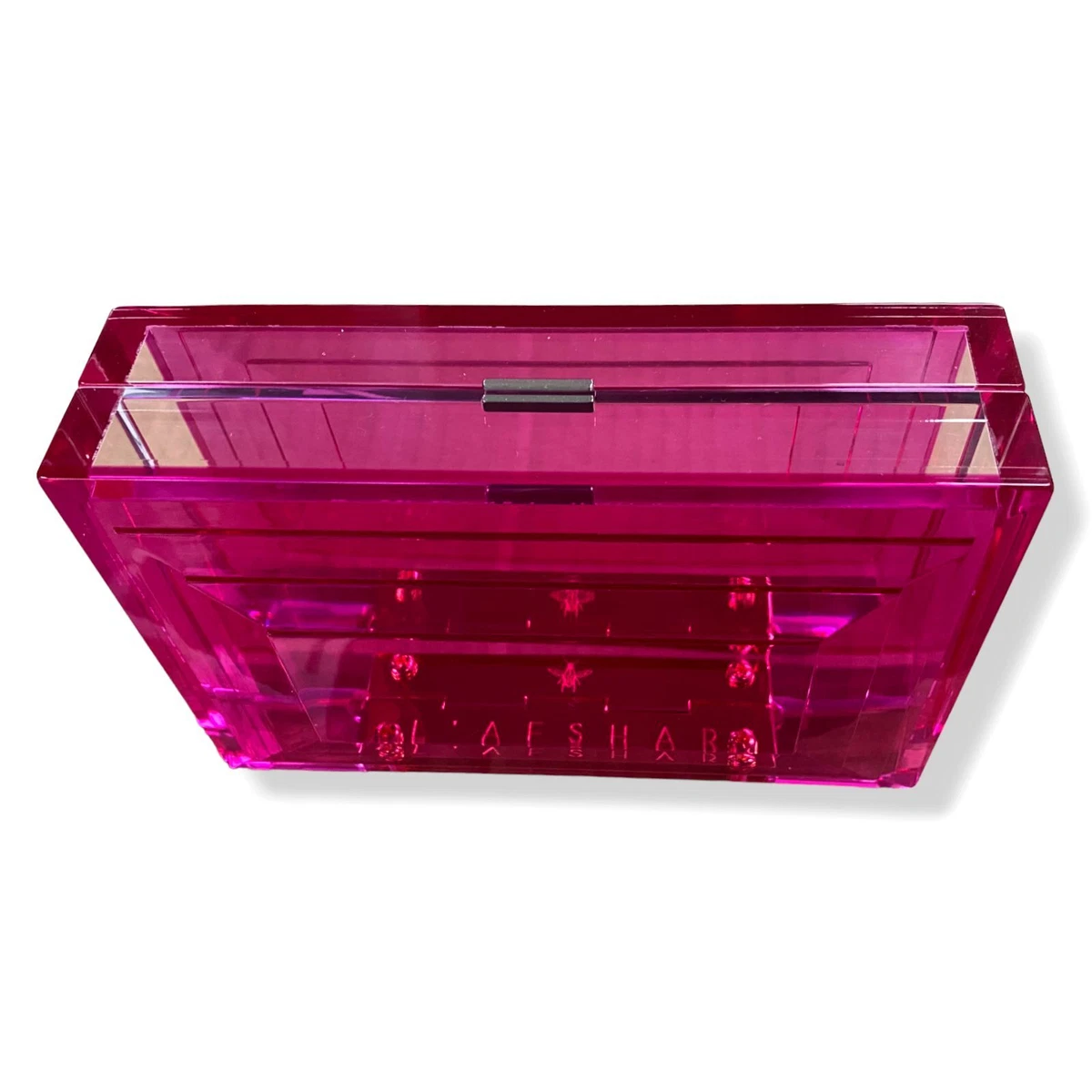 850 L Afshar Women s Pink Fuchsia Leora Two Tone Clear Acrylic