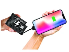 CiAO TECH® Juice Card Ultra-Thin Credit Card Power Bank Type C - Micro USB