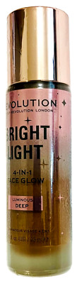 New Revolution Bright Light Makeup 4-In-1 Face Glow Luminous Deep 0.77oz -Sealed