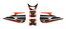 Lackshutz Aufkleber Tankpad Set Waben Grau kompatibel f&uuml;r KTM 1290 Super Duke R