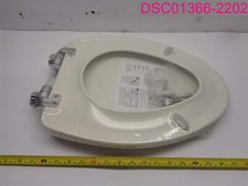 Small Marks; Bemis Easy-Clean Toilet Seat, White, Rounded.