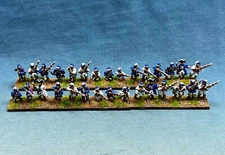 15mm French Indian War Painted 1754-1763 French Compagnie de la Marine FIW -18