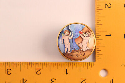 Vtg Halcyon Days Enamel Love Me Tender Elvis Presley Cupid Vtg Halcyon Days Enamel Love Me Tender Elvis Presley Cupid