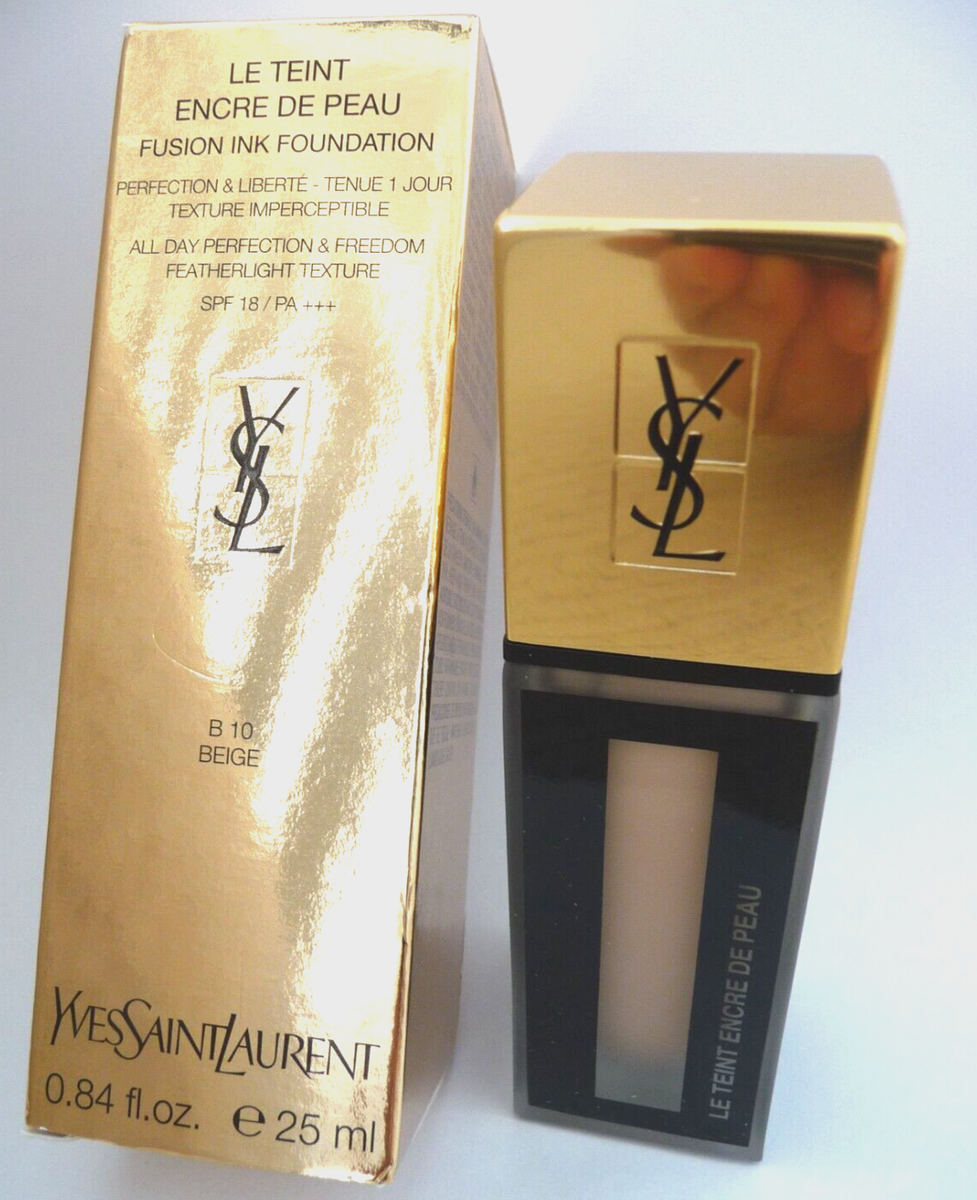 Yves Saint Laurent Fusion Ink Foundation B10 BEIGE 25ml FL SZ BNIB