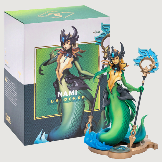 LOL League Of Legends Nami Statue Unlocked- Official Goods + COA