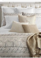 NIP Ralph Lauren Mariella Gray Paisley King Duvet Cover  Shams Set 3pc