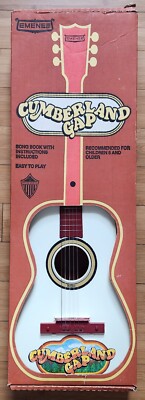 Vintage 1960's Children's Toy Cumberland Gap Guitar in Original Box Emenee Rare