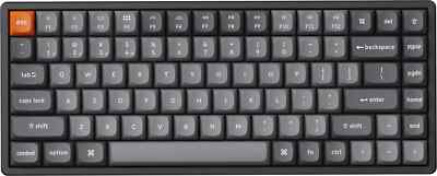 Keychron - K2 Max 75% Custom Wireless RGB Mechanical Keyboard with Programmab...