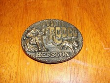 '78 National Finals Rodeo Hesston Calf Roping Fourth Edition Collectors Buckle