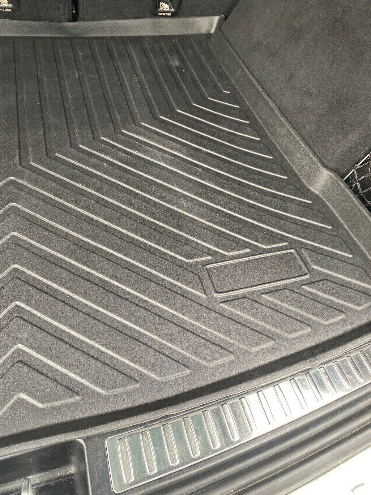 GREB Car Boot Liner Mat for Mercedes Benz GLA 2020 2021 2022 2023 2024 2025, Tailored Leather Boot Liner Waterproof Rear Trunk Cargo Tray Liners Protector Pad,Black