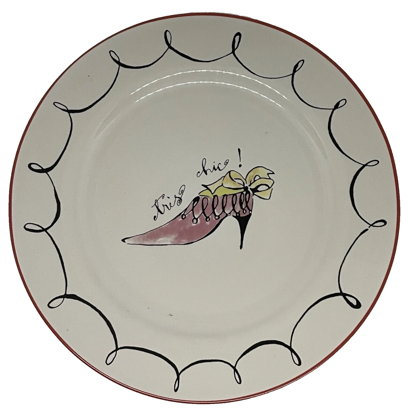 Plato de postre blanco Rosanna Placas