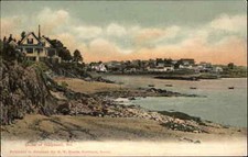Harspwell ME Shore Scene c1905 Postcard