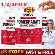3x Auniva Pomegranate Extract Capsules, Natural Pomegranate Supplement 20 OFF