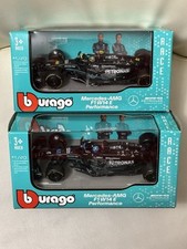 Burago 1:43 Petronas F1 Formula Mercedes AMG Lewis Hamilton and George Russell