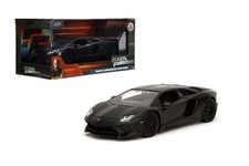 Jada 1:24 Fast  Furious Shaw's Lamborghini Aventador Black Diecast Car 36152