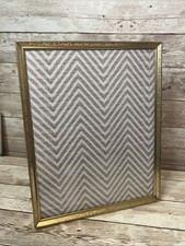 Vintage Gold Brass Metal Ornate Picture Frame 8x10 Free Standing MCM