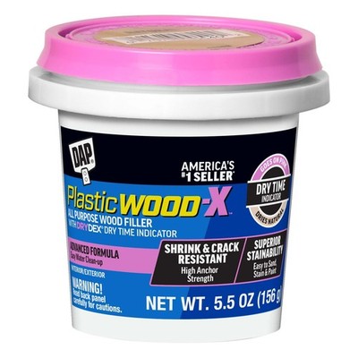 DAP Plastic Wood-X with DryDex Wood Filler, Natural, 5.5 Oz oz, Natural