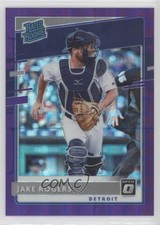 2020 Donruss Optic Rated Rookies FOTL Purple Pandora Prizm 98/99 Jake Rogers 1p5