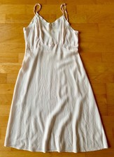 Vintage 1950s SEAMPRUFE USA Pink Lingerie Slip Dress Chemise Rayon RARE