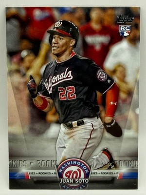 Juan Soto - Washington Nationals - 2018 Topps Update Salute Rookies #S-29 (RC)