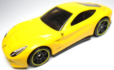 2014 Hot Wheels Hw Ferrari F12berlinetta Yellow 164 Diecast 2 34 Car W Black