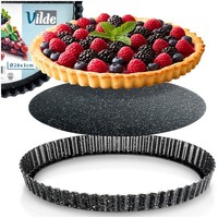 Tarteform Backform Quicheform Kuchenbackform Mit Herausnehmbarem Boden 28X3 Cm