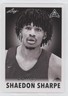 2022 Leaf National Convention Memories 1960 Basketball Shaedon Sharpe #BW-07 4r2