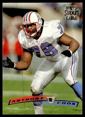 1996 Stadium Club Anthony Cook Houston Oilers #32
