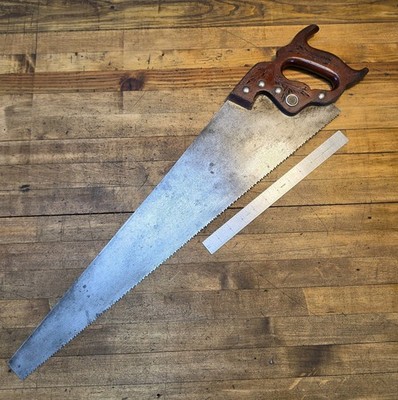 Antique Rare Vintage HENRY DISSTON Cross-Cut RIP HYBRID Saw 8-TPI ☆USA ...