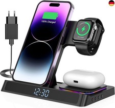 4 in 1 ladestation für iPhone und Watch Kabelloses Ladegerät 15W Faltbarer I