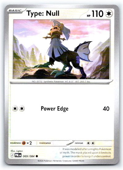 Type: Null 069/084 ~ English Near Mint