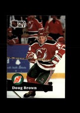 Doug Brown 1991-92 Pro Set French Hockey #138 New Jersey Devils
