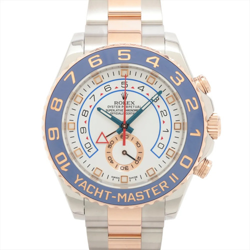 Rolex Yacht-Master II 116681 PG×SS PG×SS AT white dial