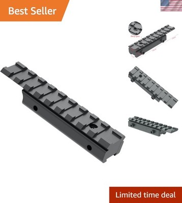 Compact Low Profile Dovetail to Picatinny Rail Riser - Lightweight & Efficient