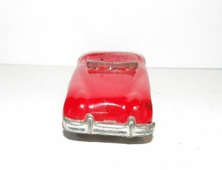 VTG 1950s60s Marx Toys Japan Small Tin Friction Sportscar Car Red