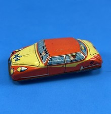 Vintage Tin Litho Friction Toy Car Chauffeur Taxi From Japan 50/60  s NT NAKAMURA