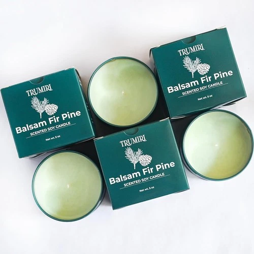 Huge Sale Pine Balsam Scented Candle Soy Wax,  Perfect Gift for Fall & Christmas