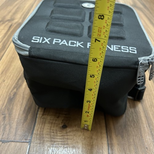 Six Pack Fitness Black Meal Prep Bag Insulated Cooler Lunch Box - Picture 12 of 12