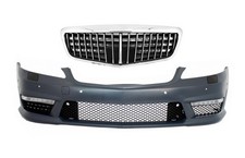 Frontsto&szlig;stange f&uuml;r Mercedes S W221 05-12 Einzelrahmen-Frontgrill S63 S65 Look