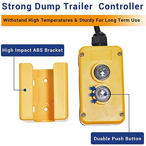 4 Wires Dump Trailer Remote Control C-4-Wire Remote Control Switch+15ft Cord - Image 3 of 4
