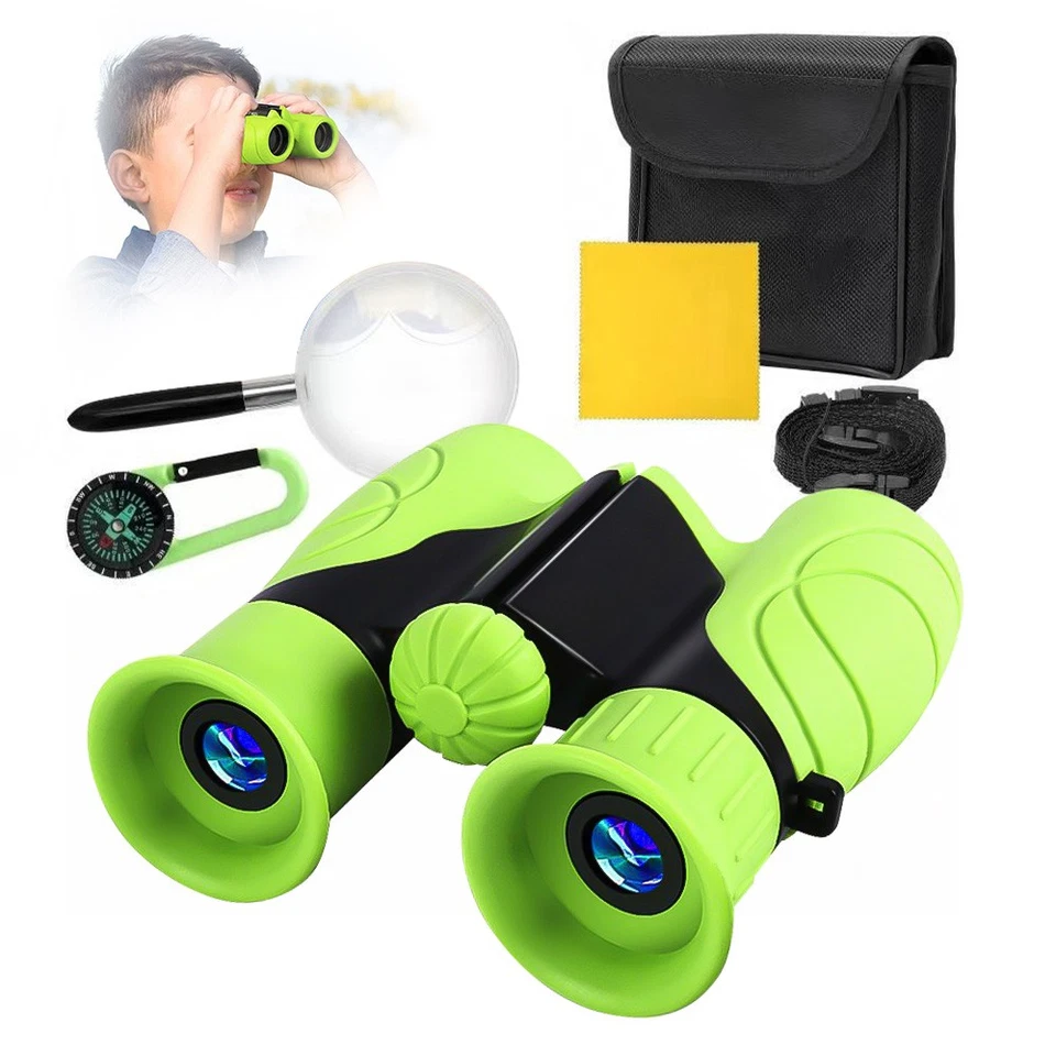 Teleskope Kinderfernglas Set 8x21 Zoom Vergrößerung Augenschutz Kinder Binocular - Bild 4 von 4