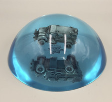 Rare MaxxPro MRAP Model Blue Lucite Acrylic Paperweight Decoration Decorative