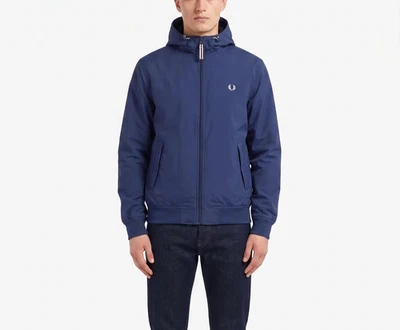 Blouson bomber FRED PERRY homme taille S doublé polaire à capuche MJ6761 - Photo 1/4