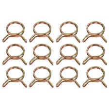 12Pcs 13mm ID Double Wire Spring Hose Clamp Spring Clips Clamps
