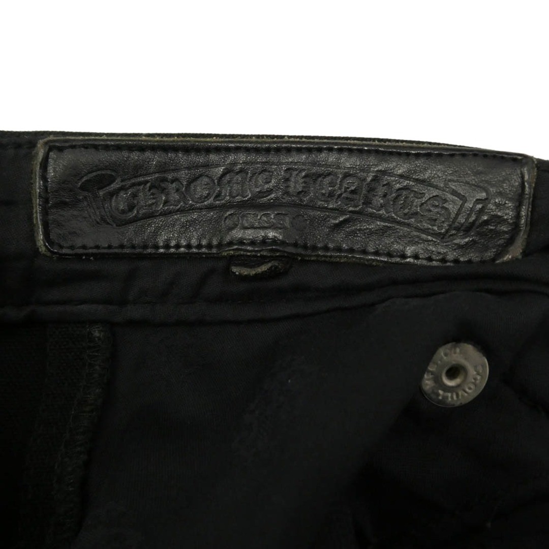 CHROME HEARTS CARPENTER CNVS CRS Leather Cross Patch Cotton Canvas Used LIFE-0 thumbnail 6