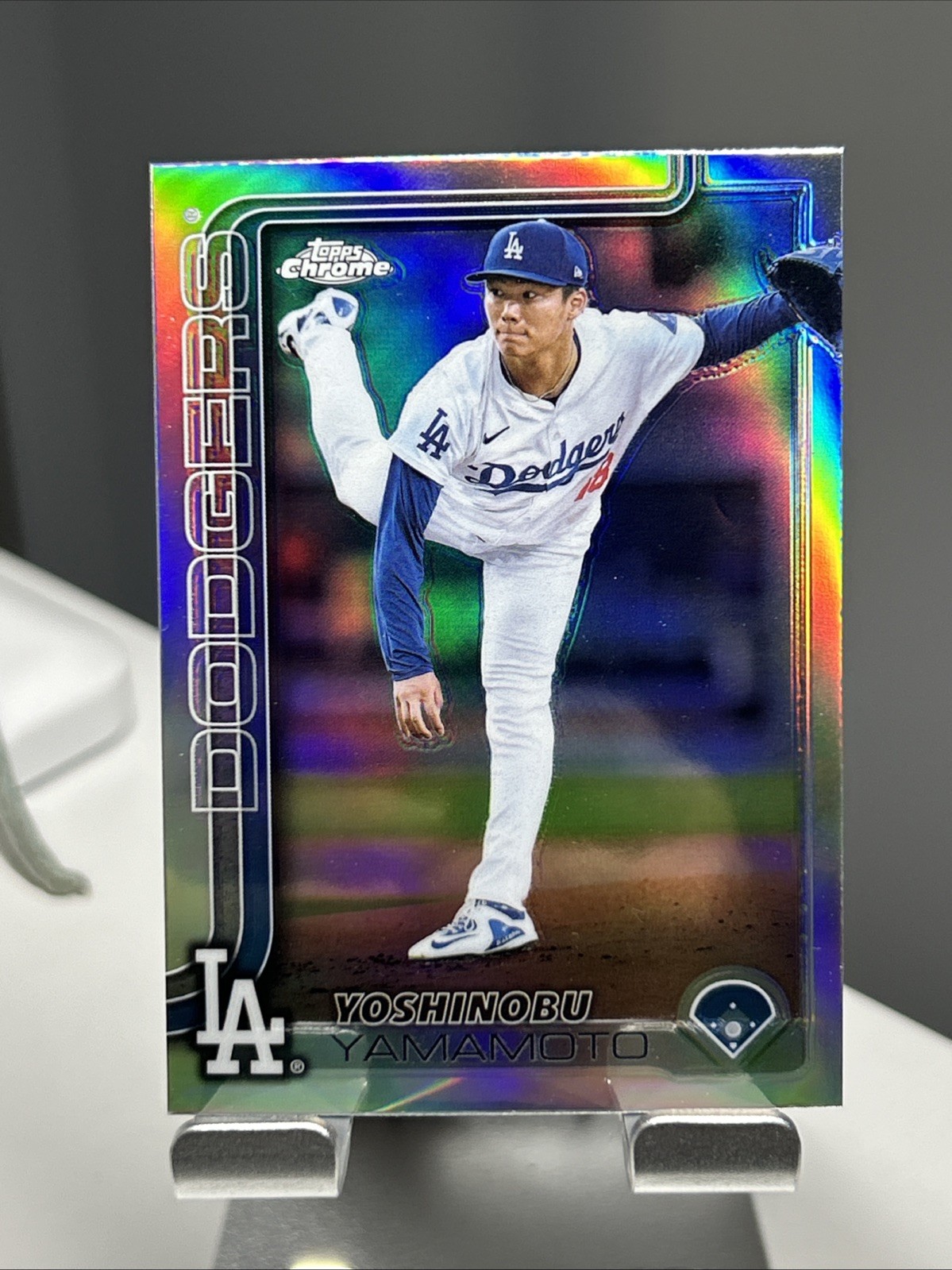 2025 Topps Chrome Yoshinobu Yamamoto Refractor #179 Dodgers o127