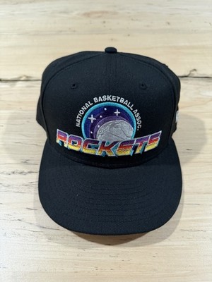 Houston Rockets New Era 5950 Fitted Hat Size 7 1/2 SAMPLE RARE  Moon Man 