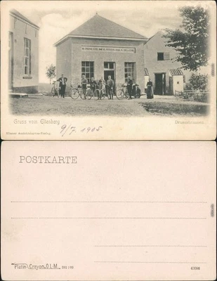 Elten-Emmerich (Rhein) Gruss vom Eltenberg - Drususbrunnen Fahrrad 1905 - Bild 1 von 3