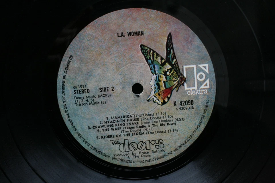 The Doors - L.A. Woman (1971.U.K.1/1.Cellophane Window) Vinyl.Record.LP - Image 3 of 4